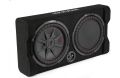 Picture of Sealed downward-firing enclosure with  12" shallow-mount subwoofer and passive radiator