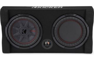 Picture of Sealed downward-firing enclosure with 10" shallow-mount subwoofer and passive radiator